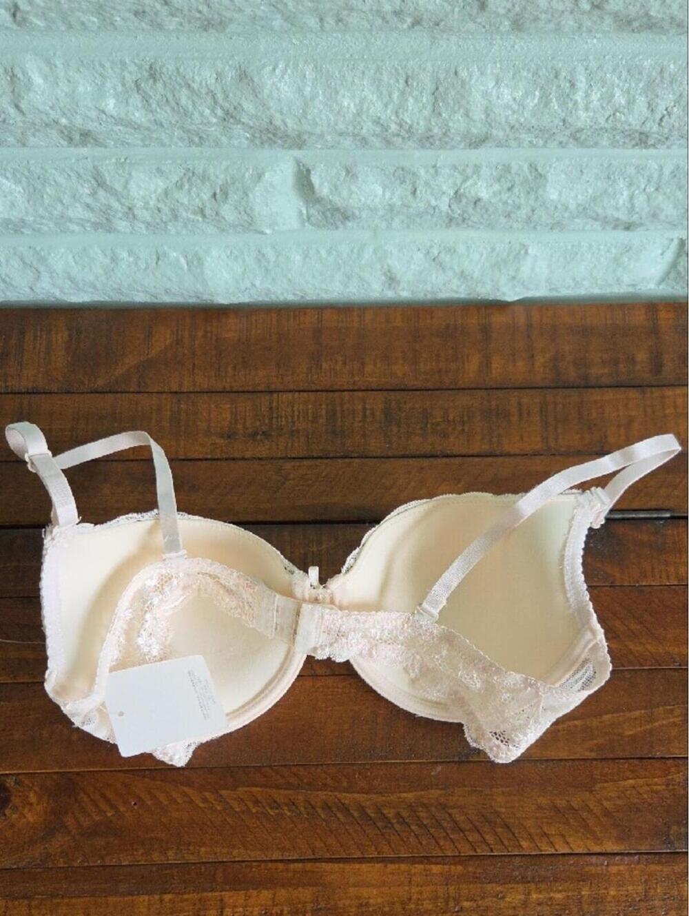 Nwt Rene Rofe Ivory Padded Bra Size 36c - Picture 5 of 7